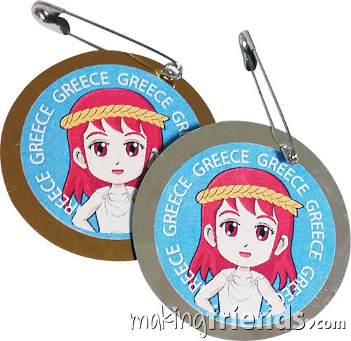 Kit makes 24 swaps featuring traditional clothes from Greece for your troop or service unit International or Thinking Day event. #makingfriends #gsmakingfriends #girlscoutswaps #swaps #girlscouts #scouts #girlscoutleader #thinkingday #worldthinkingday via @gsleader411
