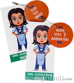 Featuring 30 different Hindi words and India Girl Guide uniform. Kit makes 30. #makingfriends #gsmakingfriends #girlscoutswaps #swaps #girlscouts #scouts #girlscoutleader #thinkingday #worldthinkingday via @gsleader411