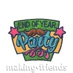 Girl Scout End of Year Party Fun Patch
