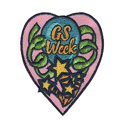 Celebrate Girl Scout Week Iron-On Fun Patch