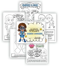 Superhero Daisy Girl Scout Light Blue Petal Download