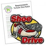 Girl Scout Shoe Drive Fun Patch