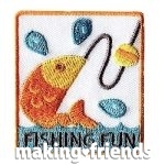 Girl Scout Fishing Fun Patch