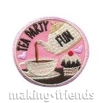 Girl Scout Tea Party Fun Patch