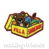 Girl Scout Fill A Shoe Box Patch