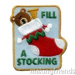 girl scouts fill a stocking fun patch $.69 each free shipping available