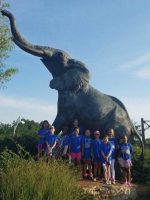 Junior Troop 1887 camped at the zoo to earn the Animal Habitats Badge