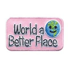 Make the World a Better PlaceEmoji Girl Scout Fun Patch