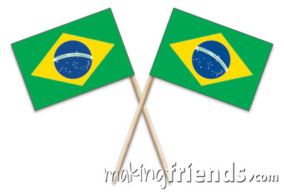 Brazil Toothpick Flags. 100 to the box. 2.5".  Designs are on both sides of the flag. Perfect for your World Thinking Day* event this year! Can be used for crafts for swapping, give-a-ways, decorations and more! Find information about Brazil as well as patches, friendship swap kits, crafts, passports and more for your international event on our page Brazil | Ideas for Thinking Day*. #thinkingday #makingfriends via @gsleader411