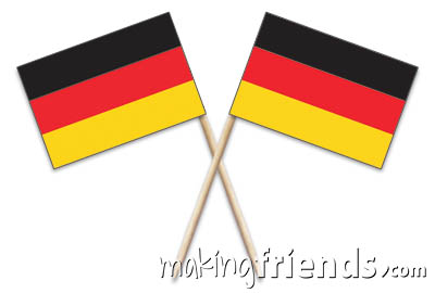 Germany Toothpick Flags. 100 to the box. 2.5". Designs are on both sides of the flag. Perfect for your World Thinking Day* event this year! Can be used for crafts for swapping, give-a-ways, decorations and more! More fun ideas for your Germany booth on our page Germany | Ideas for Thinking Day* including patches, costumes, recipes and more. via @gsleader411