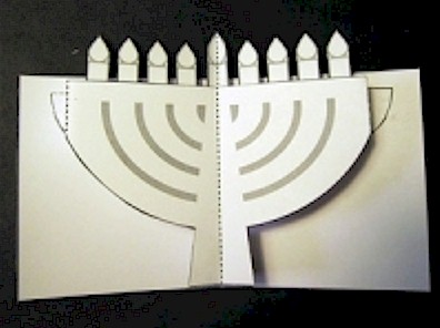 Pop-Up Chanukah Menorah