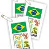 Brazil Thinking Day Toothpick Flag SWAPs