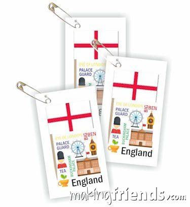 Girl Scout Thinking Day Toothpick Flag SWAP England via @gsleader411