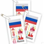 Russia Thinking Day Toothpick Flag SWAPs