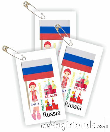 Girl Scout Thinking Day Toothpick Flag SWAP Russia via @gsleader411