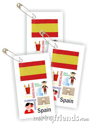 Girl Scout Thinking Day Toothpick Flag SWAP Spain via @gsleader411