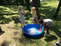 Girl Scout Brownie Water Balloon Fight