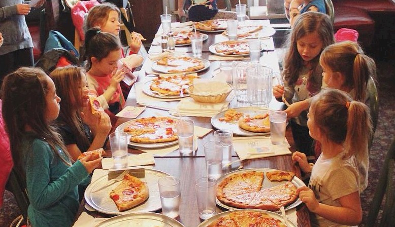 Daisies Girl Scouts Learning to Make Pizza