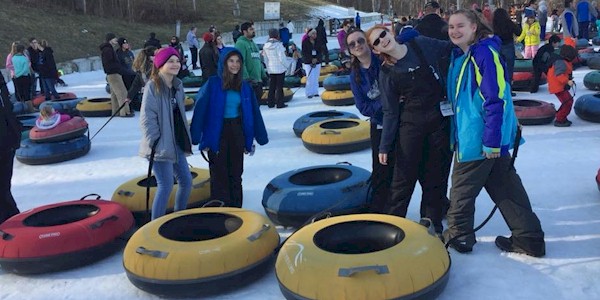seniors-tubing Senior Girl Scouts Tubing