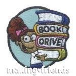Girl Scout Book Drive Fun Patch