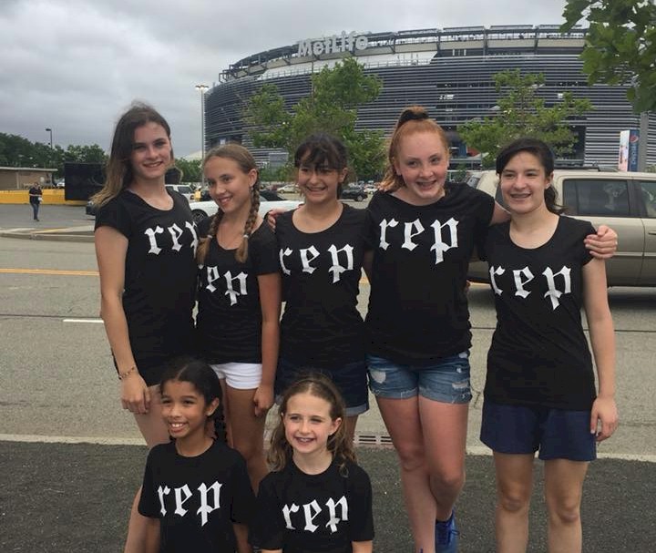 Cadette Girl Scouts at Concert.