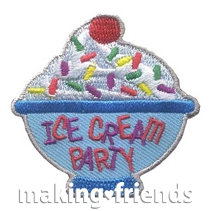 Girl Scout Ice Cream Party Fun Patch