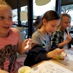 Brownie Ice Cream Party during Girl Scout week.