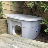 Girl Scout cat house service project