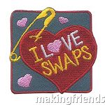 i love swaps Girl Scout patch