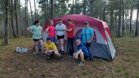 Earn a tent camping patch or tack it up a notch troop#1147 Cadette through Ambassador troop camping in the Davy Crockett National Forest over spring break. The girls earned primitive camping badge, Adventure badge, retired Flag Ceremony badge and Survival skills badge. It was an awesome 4 days!