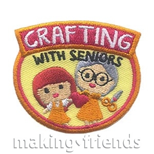 Girl Scout Crafting with Seniors Patch