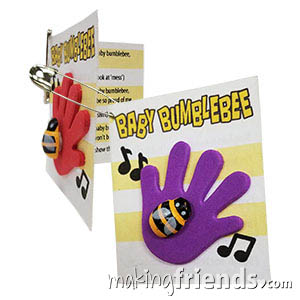 Baby Bumblebee Girl Scout Friendship SWAP Kit via @gsleader411