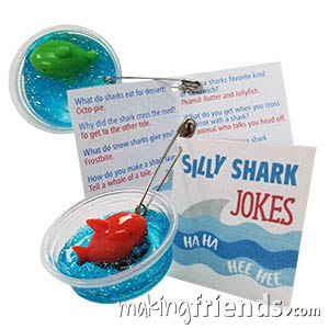 Silly Shark Jokes Girl Scout Friendship SWAP Kit via @gsleader411