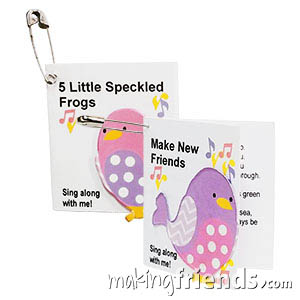 Sing-Along Songs Friendship Swap Kit. The perfect swap for camping. Hand these out before your campfire! Kit makes 30 and is available at MakingFriends®.com. via @gsleader411