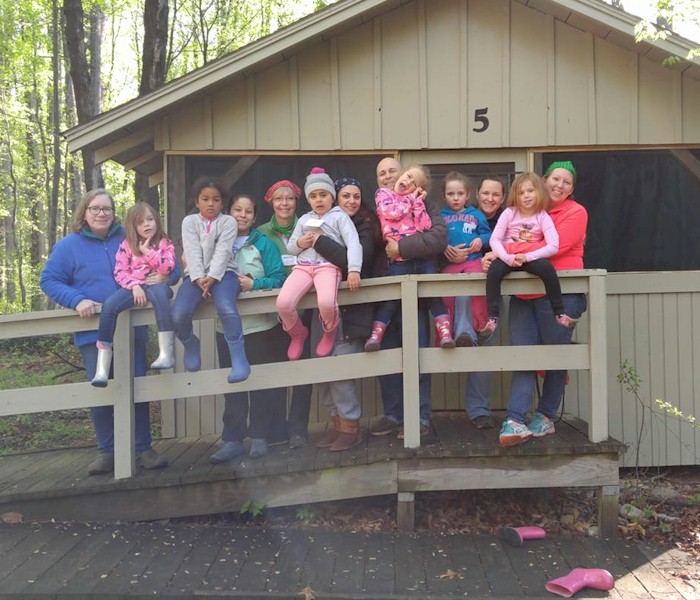 Daisy Girl Scouts Camping
