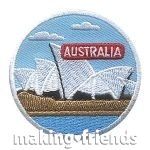 Girl Scout Australia Thinking Day Landmark Patch