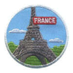 Girl Scout France Thinking Day Landmark Patch