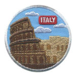 Girl Scout Italy Thinking Day Landmark Patch