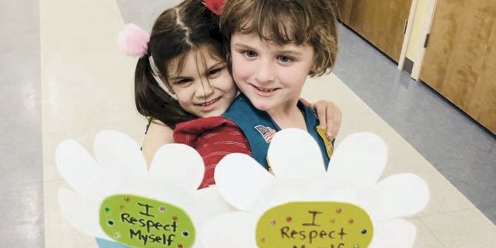 Daisy Girl Scouts Earning the Respect Myself and Others petal.
