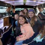 Girl Scouts in a Limousine