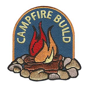 Girl Scout Campfire Build Patch