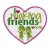 Girl Scout I Heart Making Friends Patch