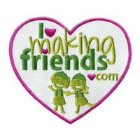 Girl Scout I Heart Making Friends Patch