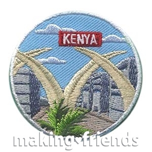 Girl Scout Kenya Fun Patch for World Thinking Day