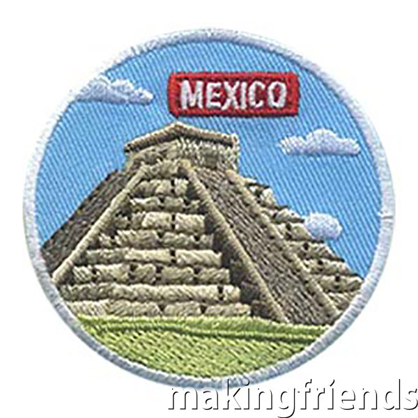 Remind your girls of the fun they had learning about Mexico for their international celebration with this patch! Only $.69 each and free shipping available! #mexicopatch #internationalpatch #funpatch #girlscoutpatch #gspatch #patches #boyscoutpatch via @gsleader411