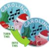 Upcycled Caroling Patches