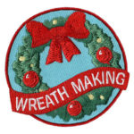 Girl Scout Wreath Making Fun Patch