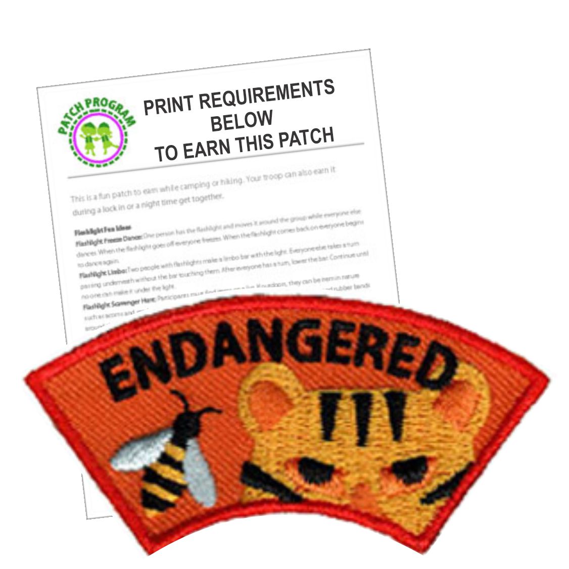 Girl Scout Endangered Animals Patch Program