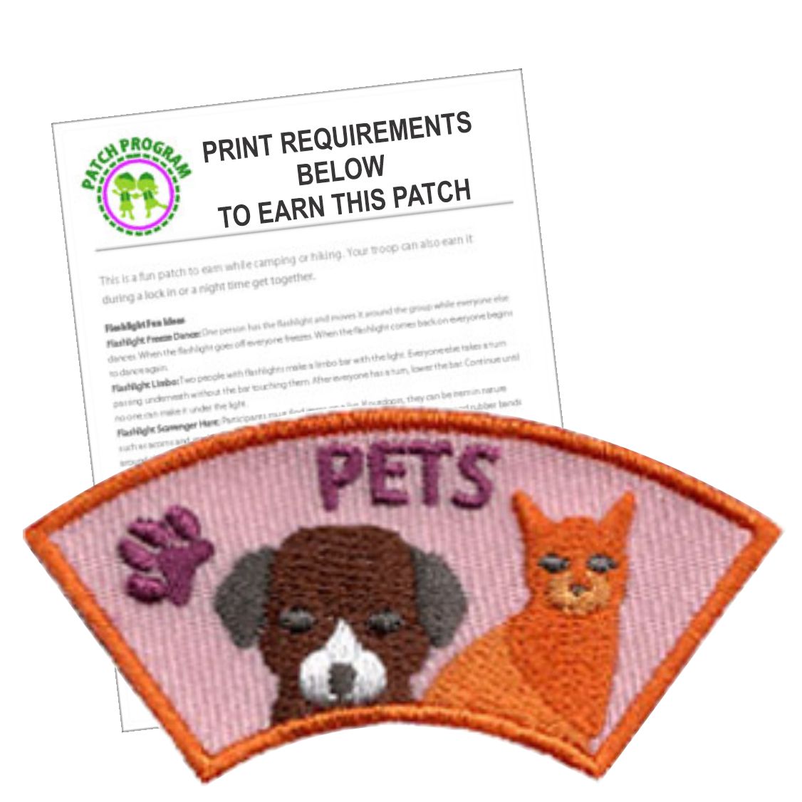Girl Scout Pets Patch Program