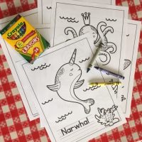 Sea Life Coloring Pages for Girl Scout Tag-alongs